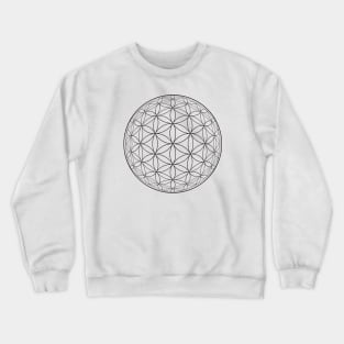 "Flower of Life Sphere" Mandala Crewneck Sweatshirt